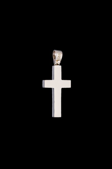 Σταυρός Κ14 Λευκόχρυσος λουστρέ