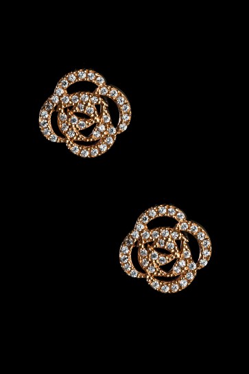 Σκουλαρίκια Κ14 τριαντάφυλλο