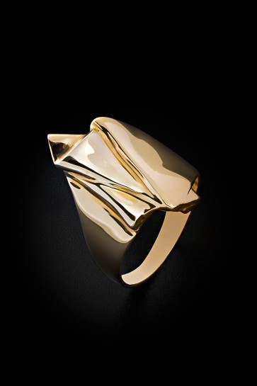 Δαχτυλίδι Κ14 Τσαλακωτό