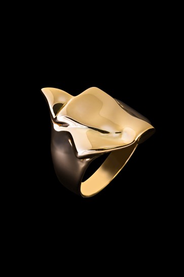 Δαχτυλίδι Κ14 Τσαλακωτό