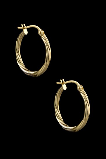 Σκουλαρίκια-κρίκοι Κ14 Λουστρέ