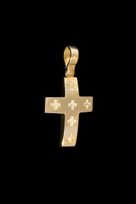 Σταυρός Κ14 κίτρινος χρυσός