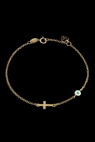 Βραχιόλι Κ14 Σταυρός Μάτι