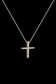 Σταυρός Κ18 Λευκόχρυσος Brilliant