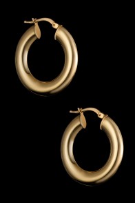 Σκουλαρίκια-κρίκοι 14 Καρατίων