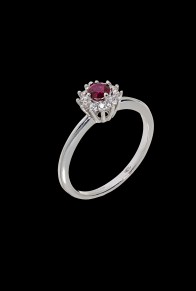 Δαχτυλίδι Κ14 Ροζέτα 