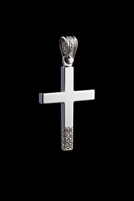 Σταυρός Κ14 λευκόχρυσος 