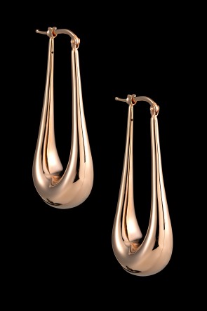 Σκουλαρίκια Κ14 Κρίκοι ροζ χρυσός